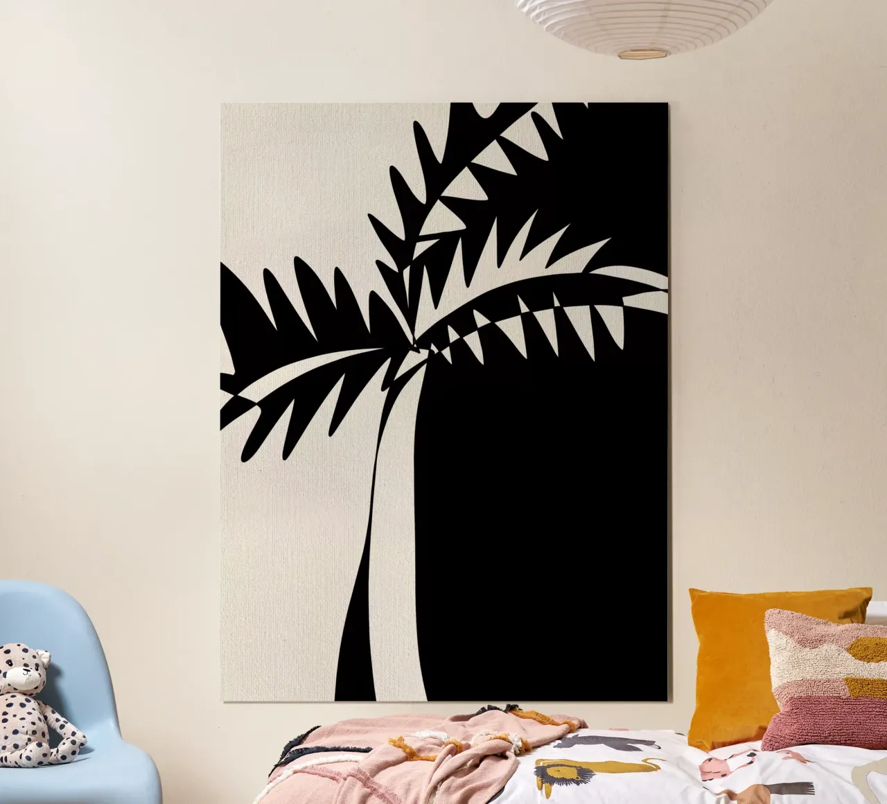 NAKHLA no.2 poster con telaio in alluminio da Shatha Al Dafai