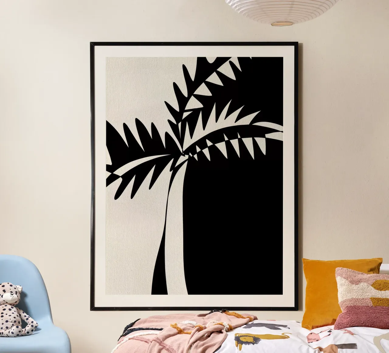 NAKHLA no.2 poster con telaio in alluminio da Shatha Al Dafai