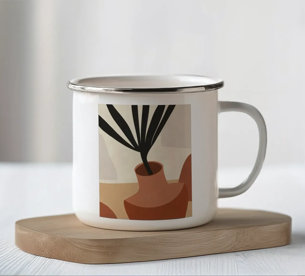 Terracotta Calm tazza in smalto da LeaDArt