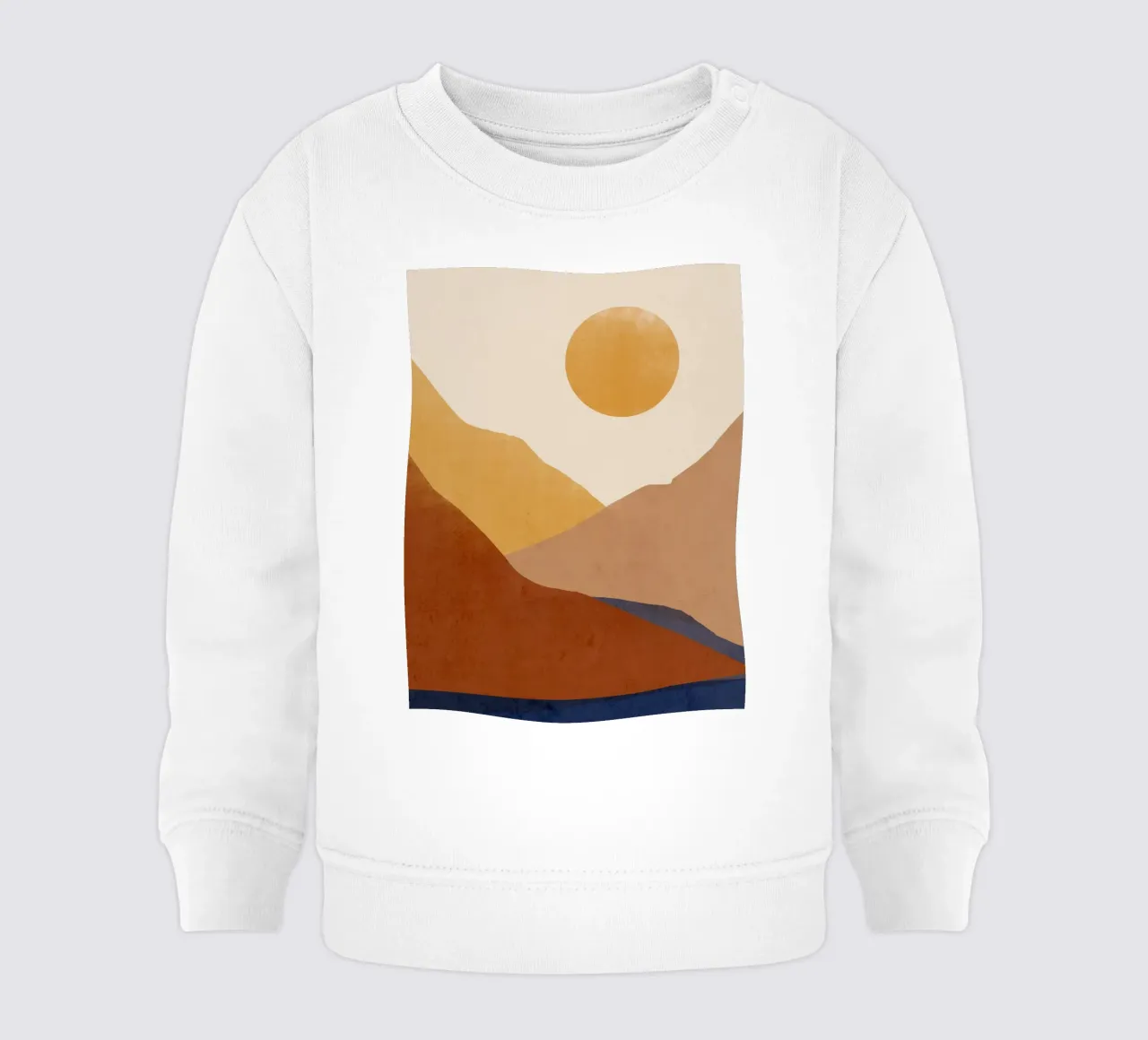Paisaje abstracto moderno sudadera de bebé de LeaDArt
