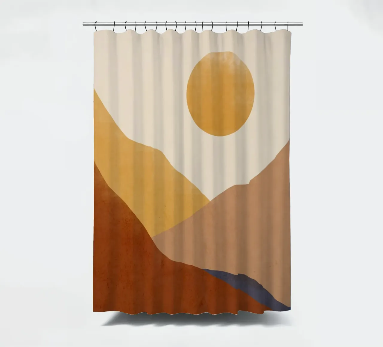 Modern abstract landschap douchegordijn van LeaDArt