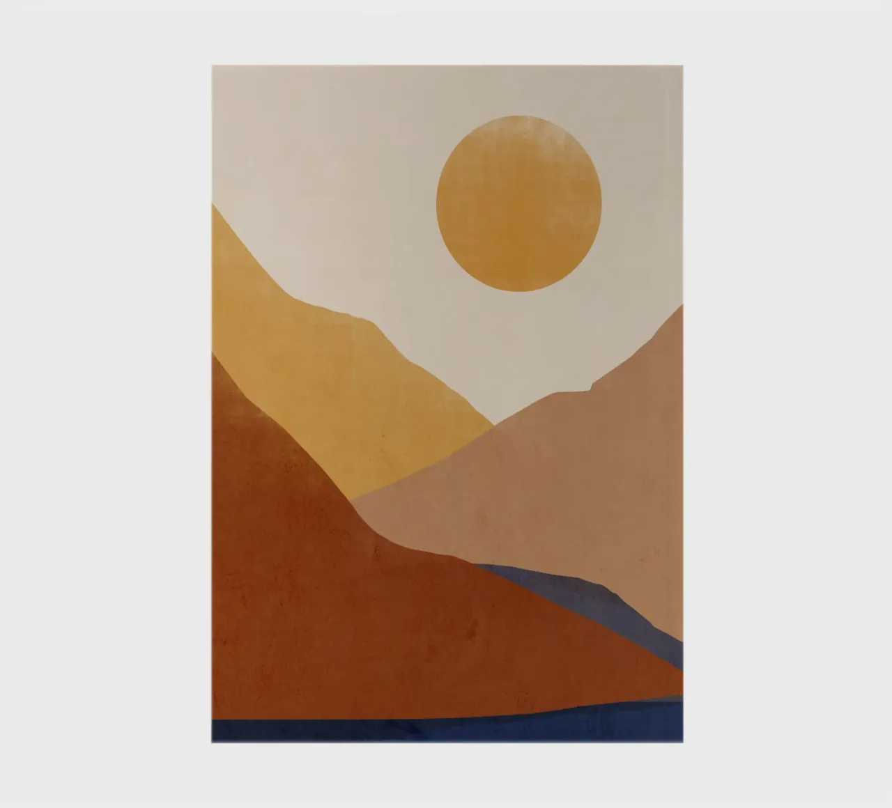 Modern Abstract Landscape notebook by LeaDArt