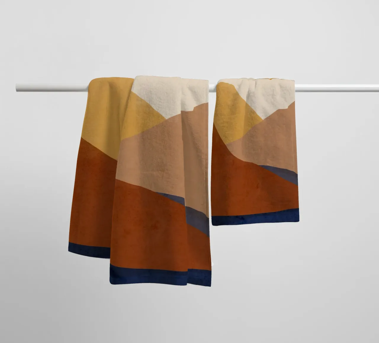 Paesaggio astratto moderno asciugamano da bagno da LeaDArt