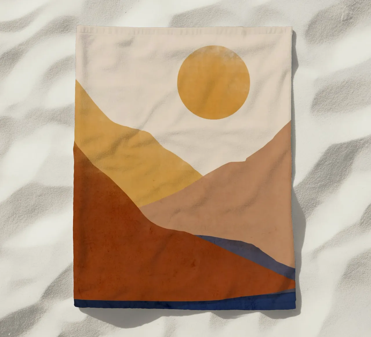 Paesaggio astratto moderno telo mare da LeaDArt