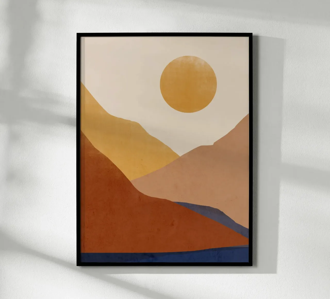 Paysage abstrait moderne poster de LeaDArt