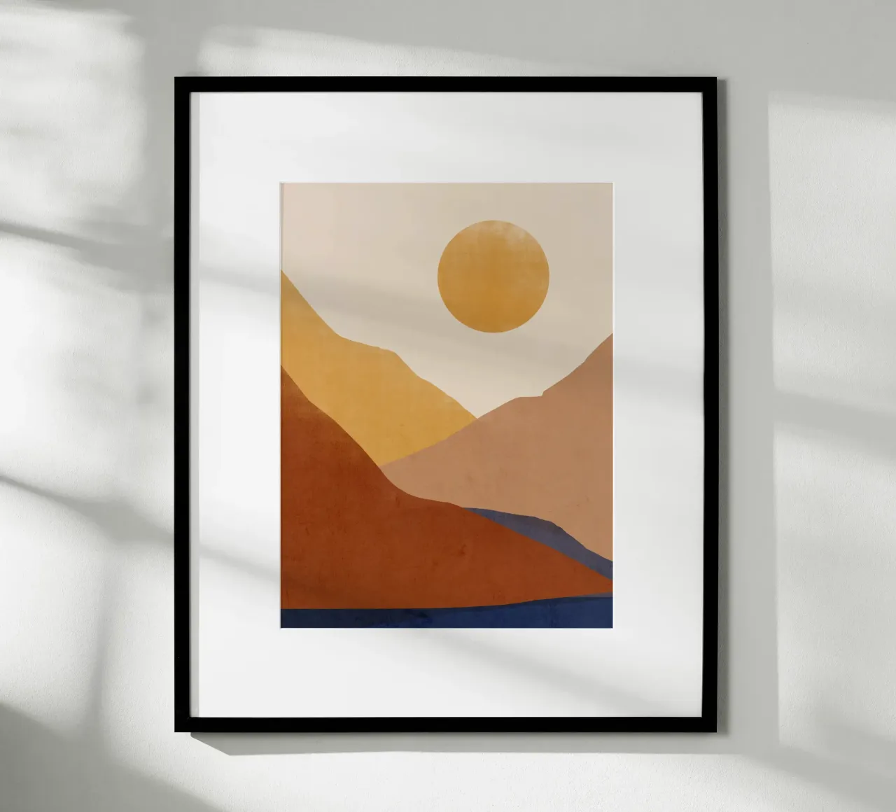 Paysage abstrait moderne poster de LeaDArt