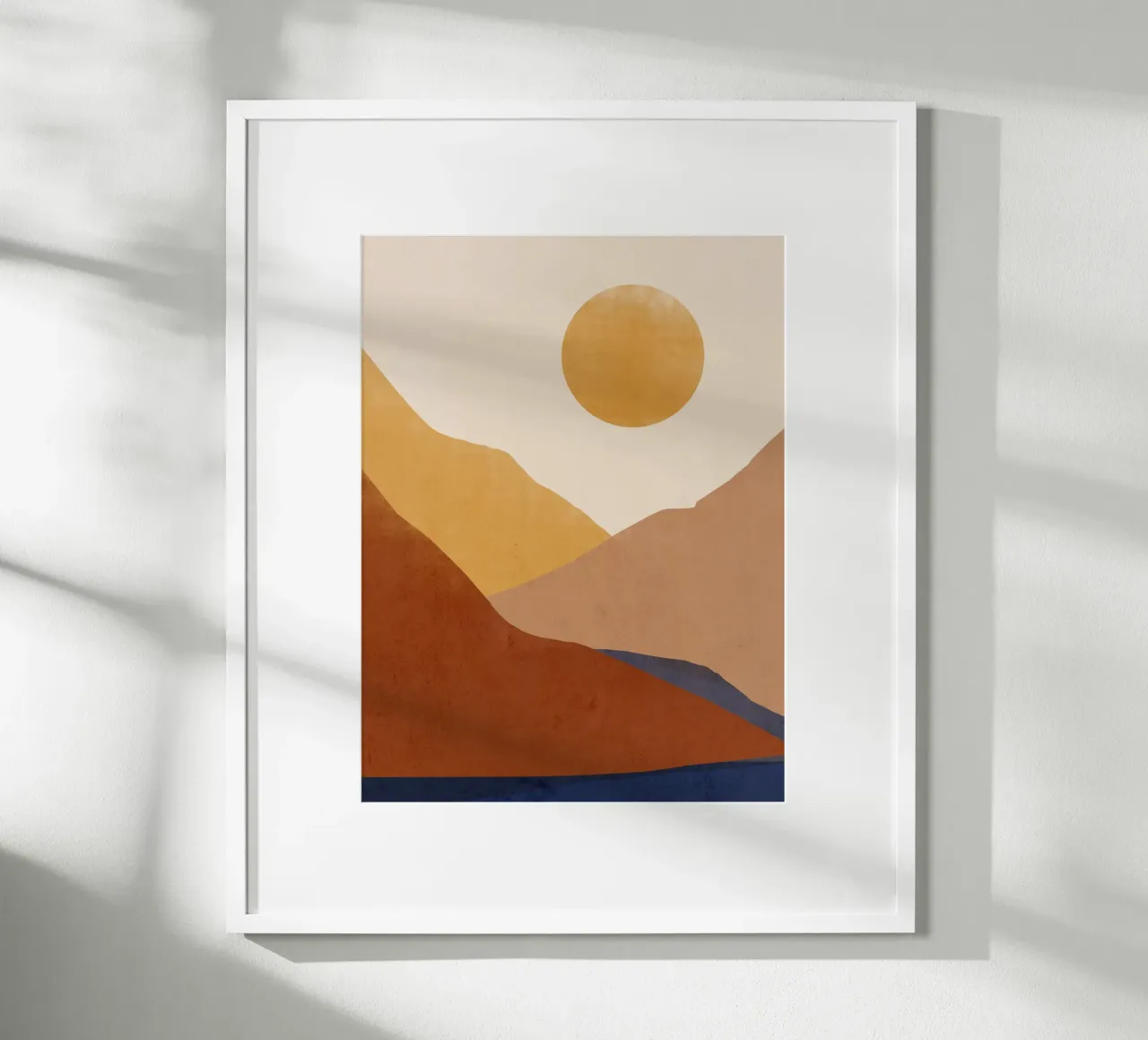 Paysage abstrait moderne poster de LeaDArt