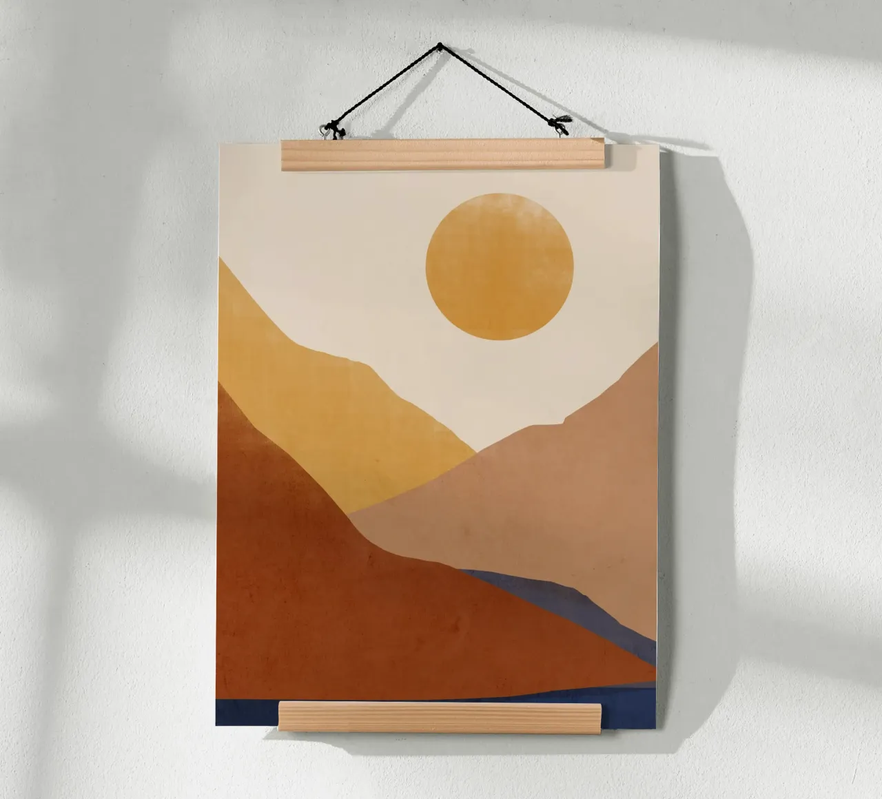 Paysage abstrait moderne poster de LeaDArt