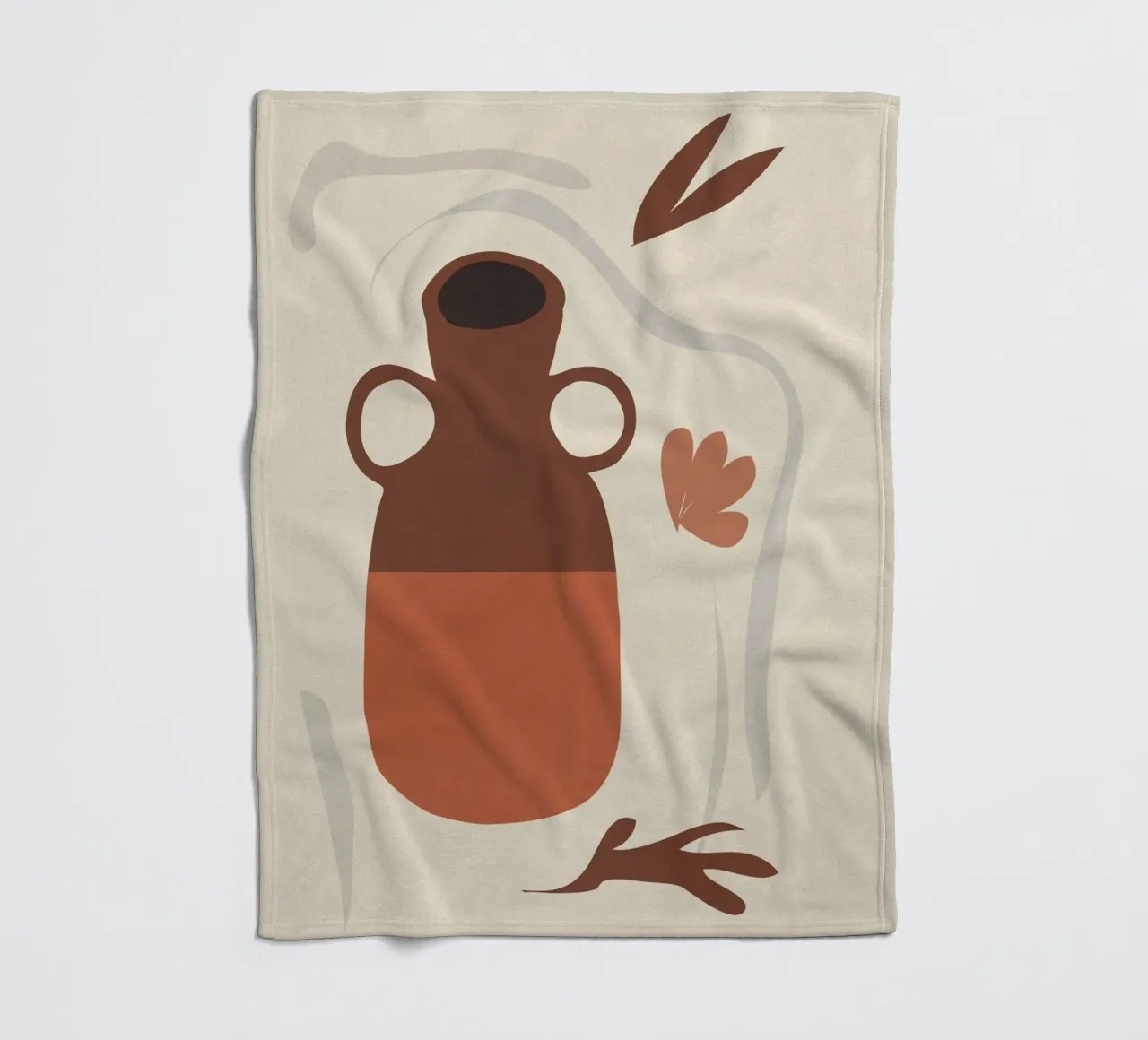 Ancient Vase fleece blanket by LeaDArt