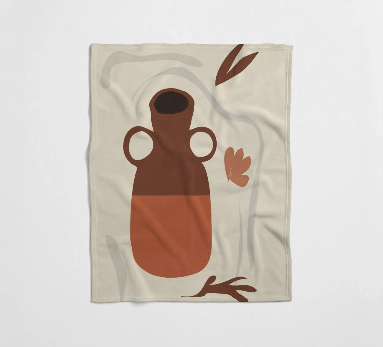 Ancient Vase fleece blanket by LeaDArt