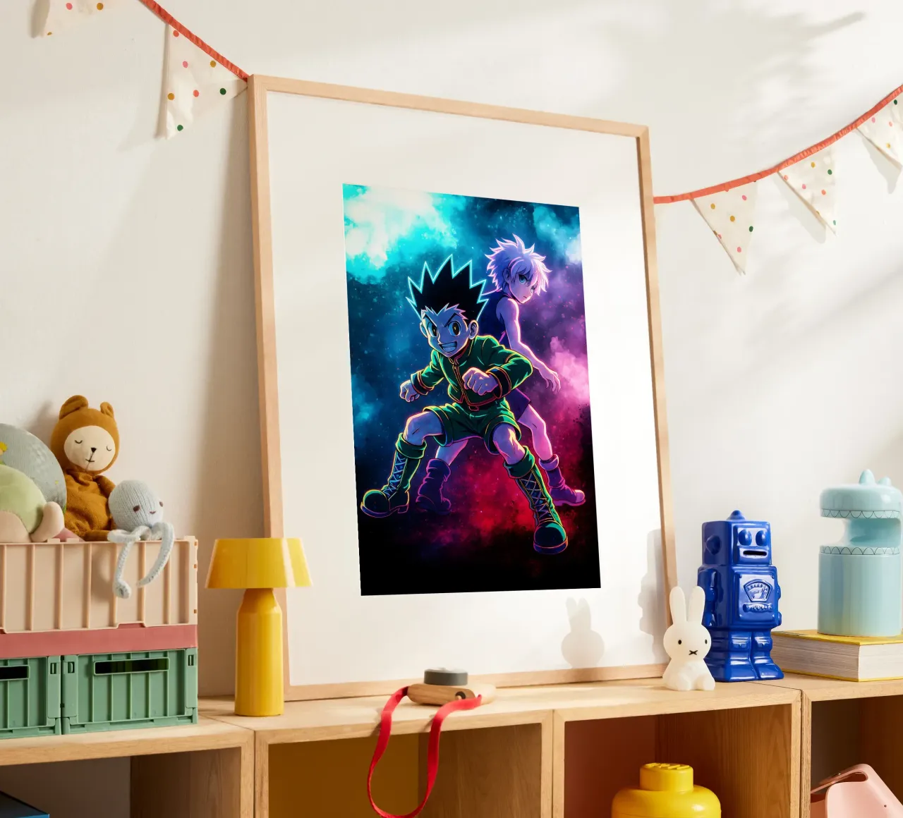 Anima di cacciatore x cacciatore poster con telaio in alluminio da DGSoulheroes