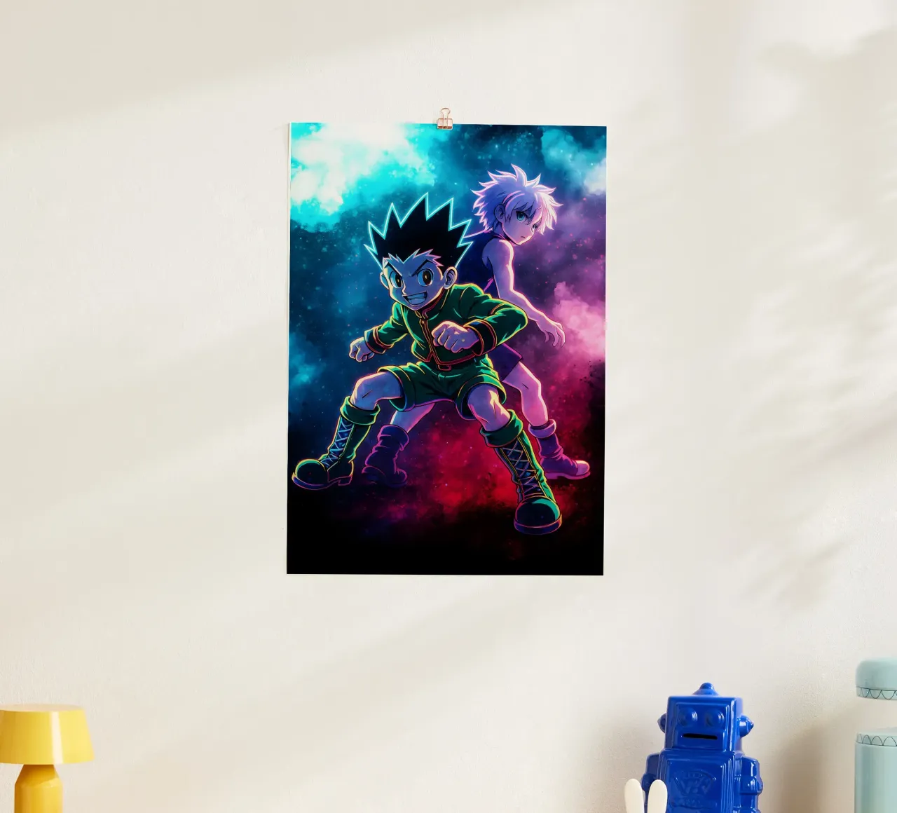 Anima di cacciatore x cacciatore poster con telaio in alluminio da DGSoulheroes