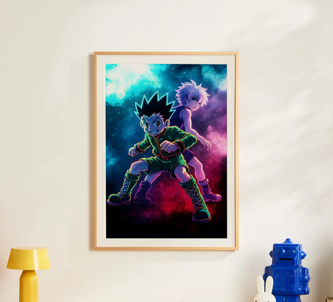 Anima di cacciatore x cacciatore poster con telaio in alluminio da DGSoulheroes