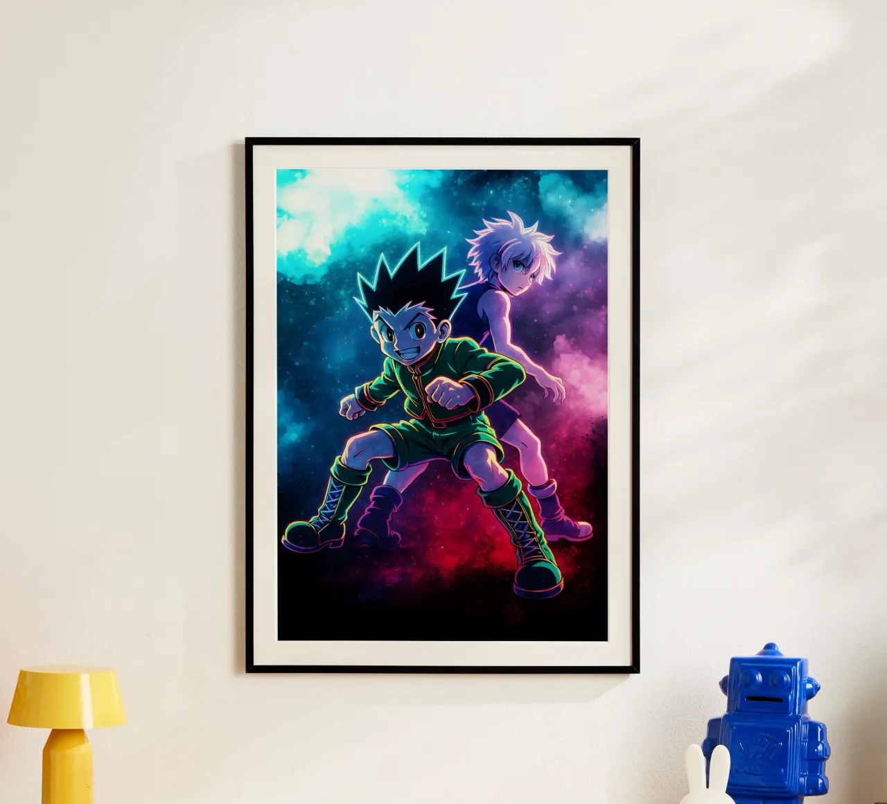 Anima di cacciatore x cacciatore poster con telaio in alluminio da DGSoulheroes