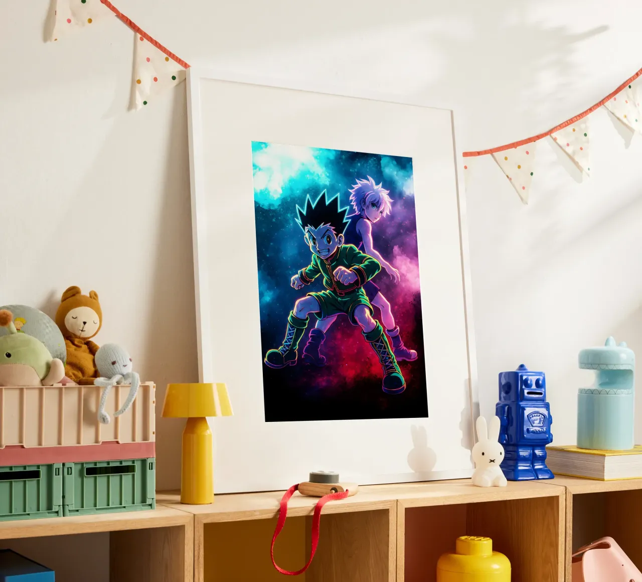 Anima di cacciatore x cacciatore poster con telaio in alluminio da DGSoulheroes