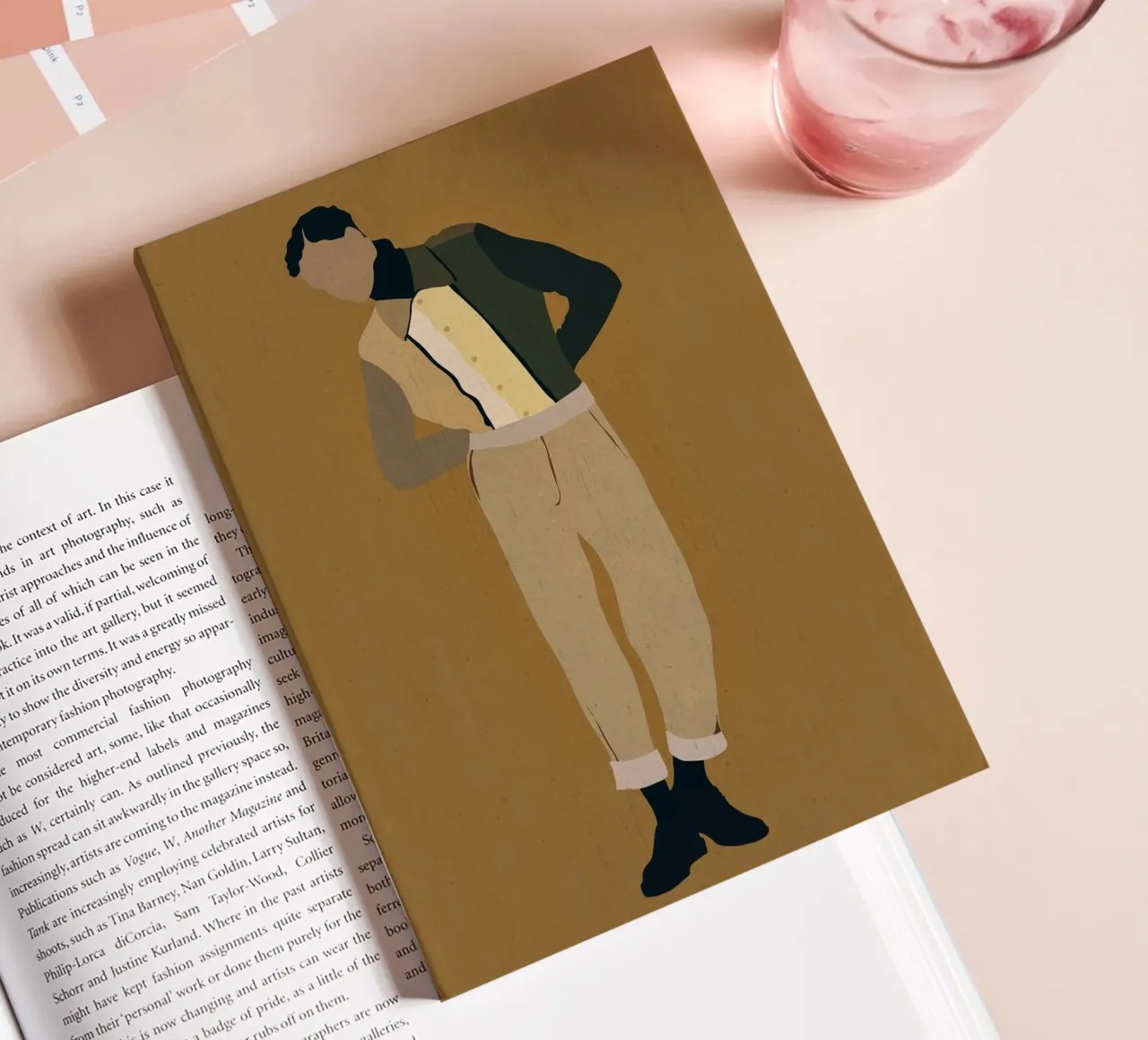 Man in Beige carnet de notes de LeaDArt