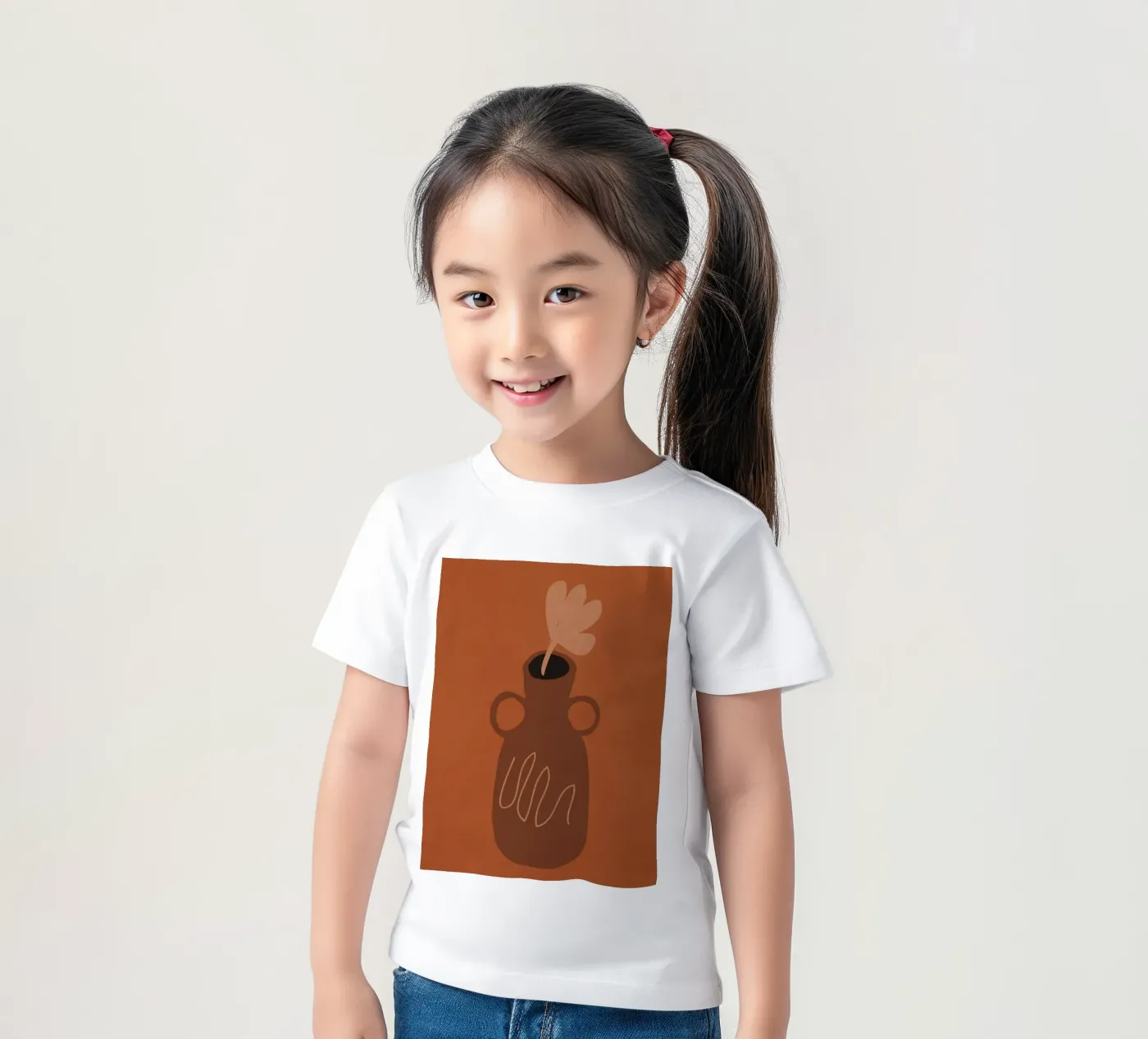 Fiore singolo t-shirt bambini da LeaDArt
