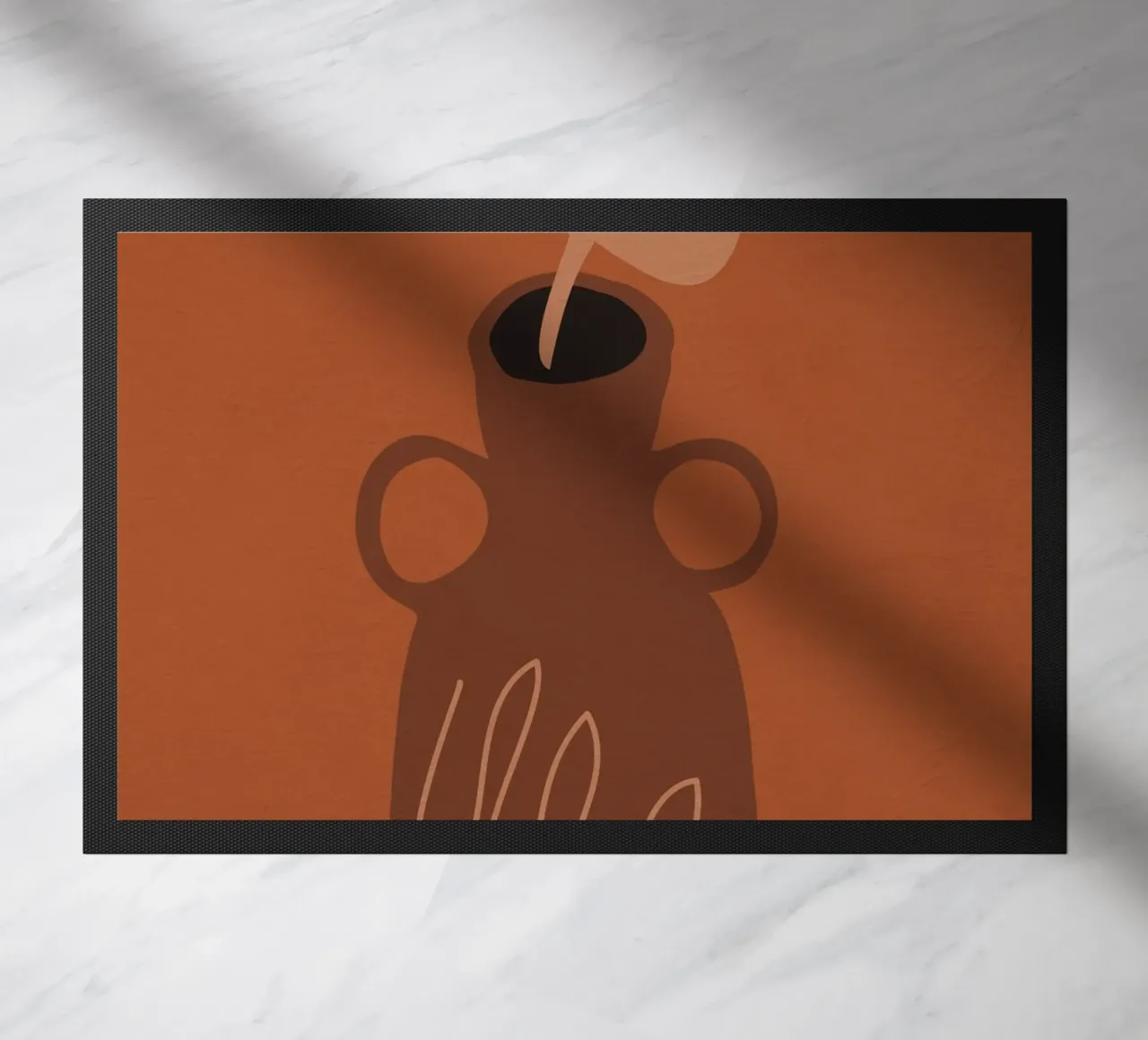 Single Bloom doormat by LeaDArt