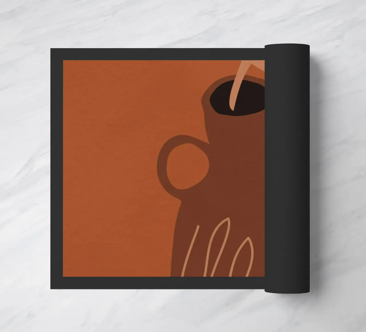 Single Bloom doormat by LeaDArt