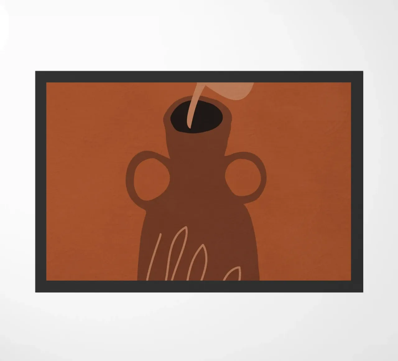 Single Bloom doormat by LeaDArt