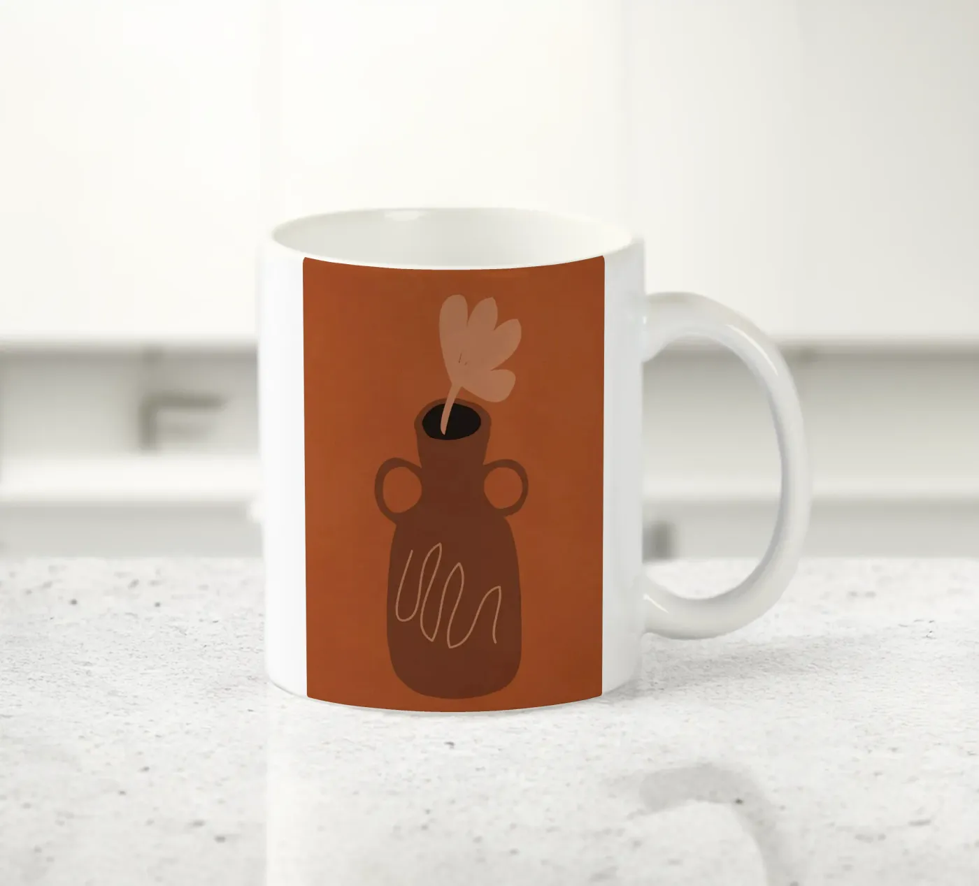 Single Bloom ceramic mug by LeaDArt