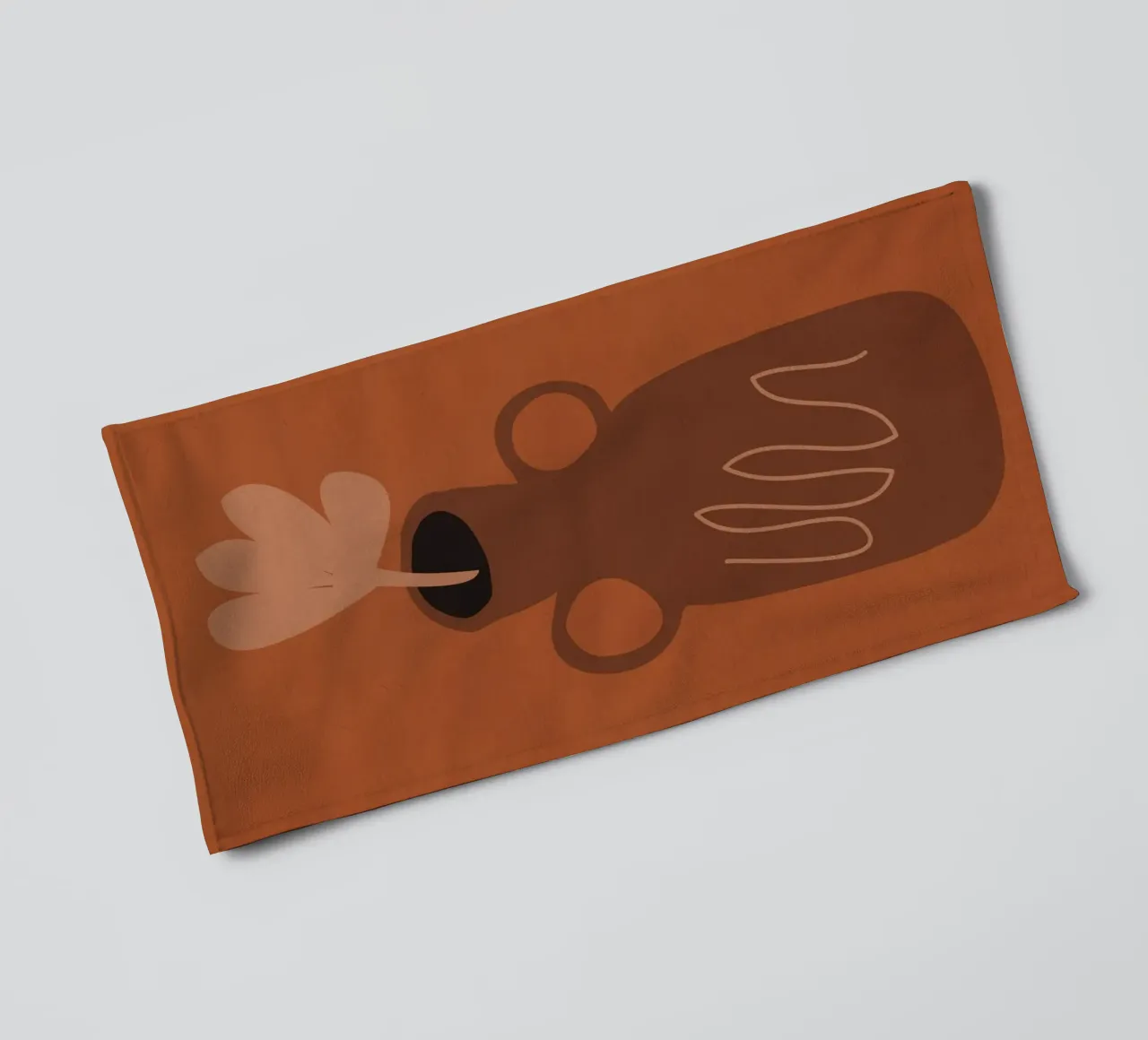 Single Bloom towel by LeaDArt