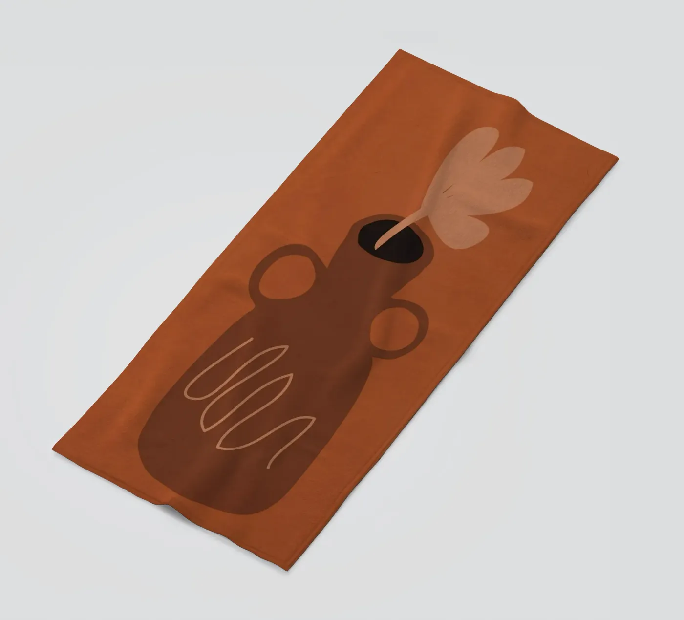 Single Bloom strandhanddoek van LeaDArt