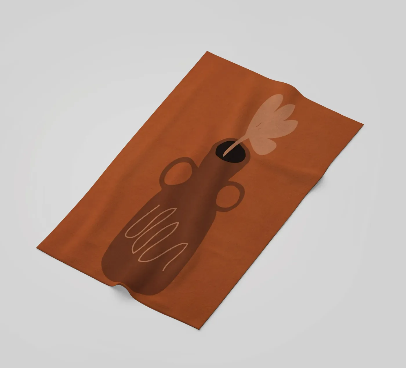 Single Bloom beach towel by LeaDArt