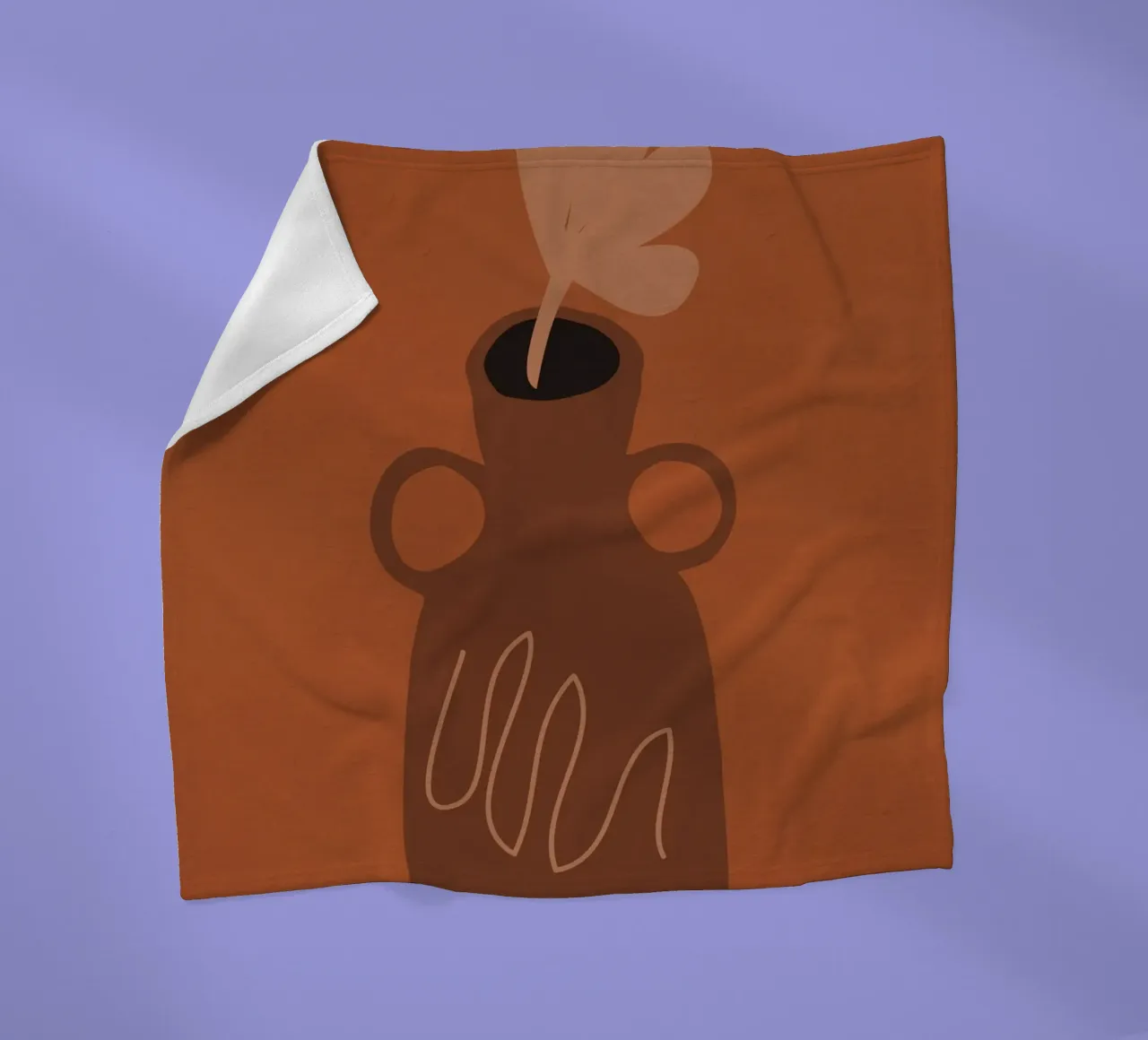 Einzelblüte Fleecedecke von LeaDArt