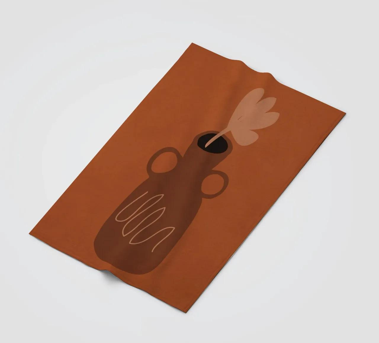 Einzelblüte Fleecedecke von LeaDArt