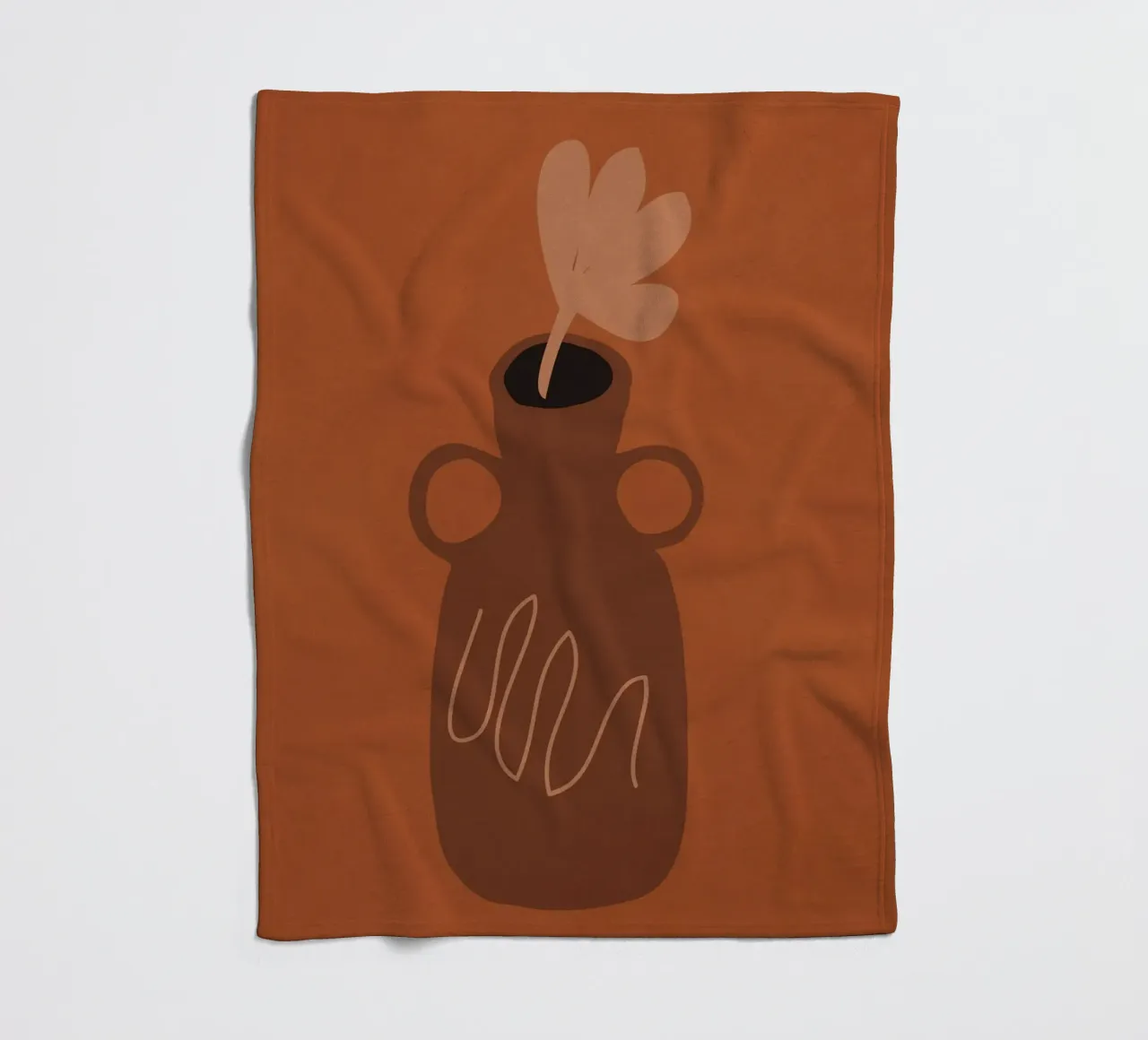 Einzelblüte Fleecedecke von LeaDArt