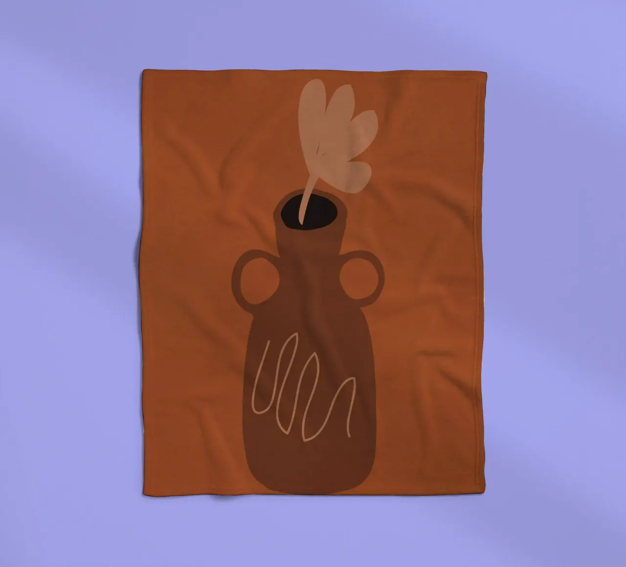 Einzelblüte Fleecedecke von LeaDArt