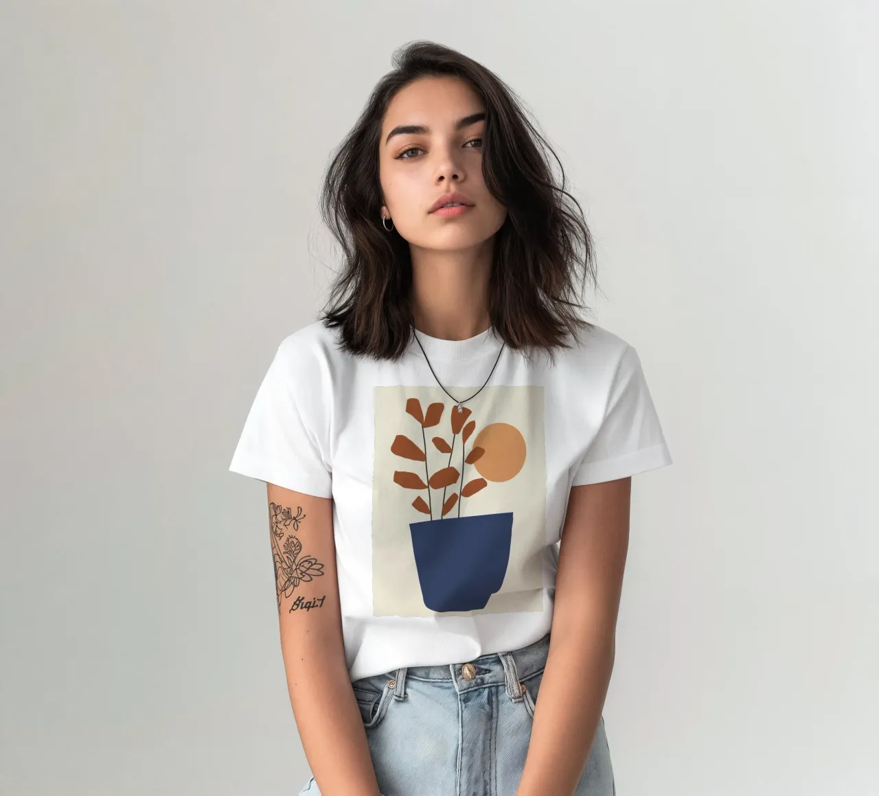 Zon en bladeren t-shirt van LeaDArt