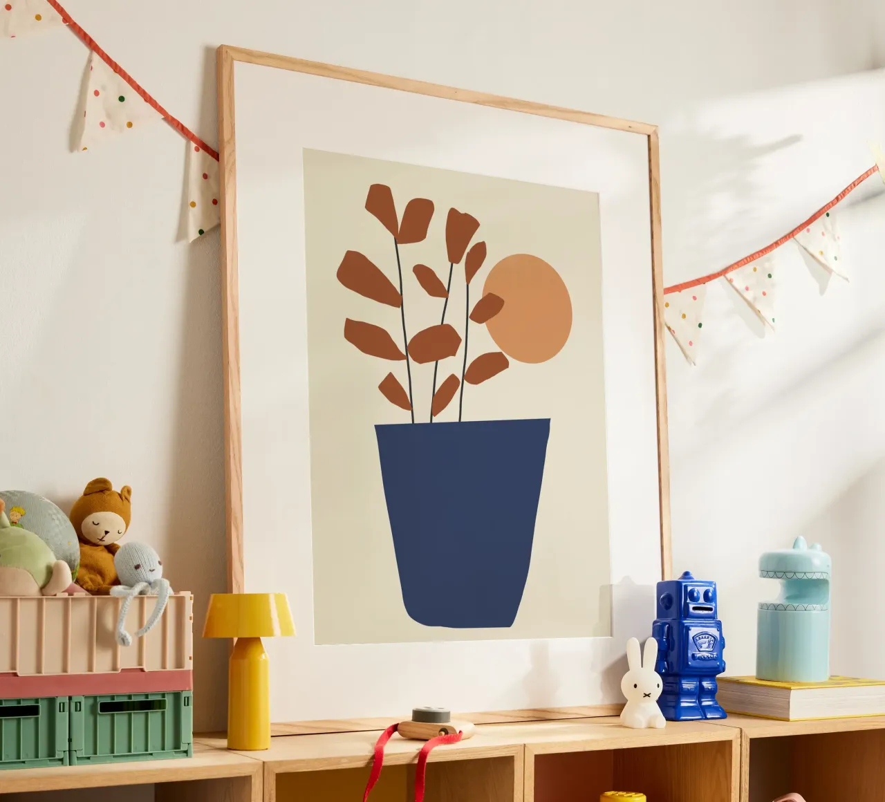 Zon en bladeren hahnemühle van LeaDArt