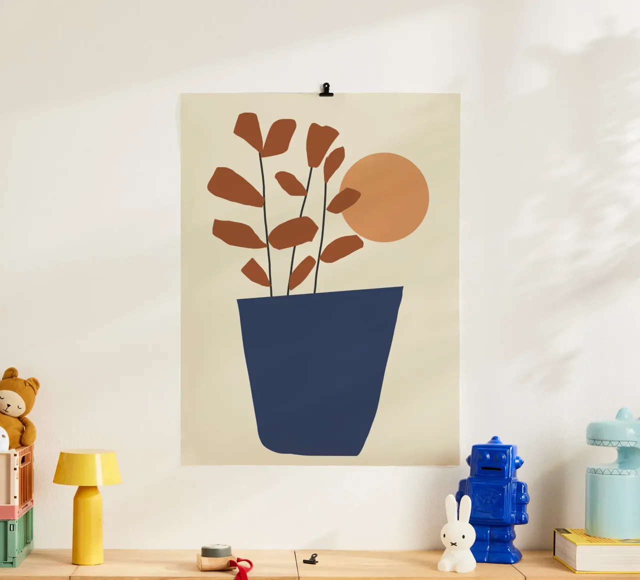 Zon en bladeren hahnemühle van LeaDArt