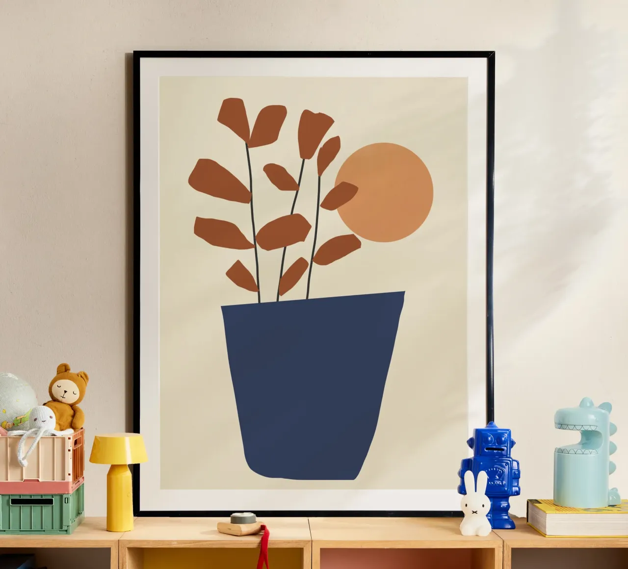 Zon en bladeren hahnemühle van LeaDArt