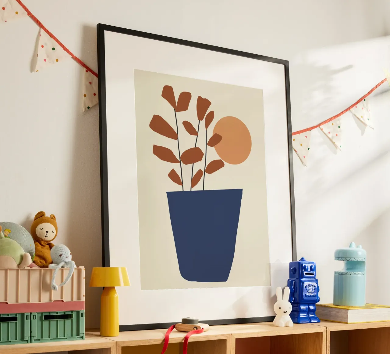 Zon en bladeren hahnemühle van LeaDArt
