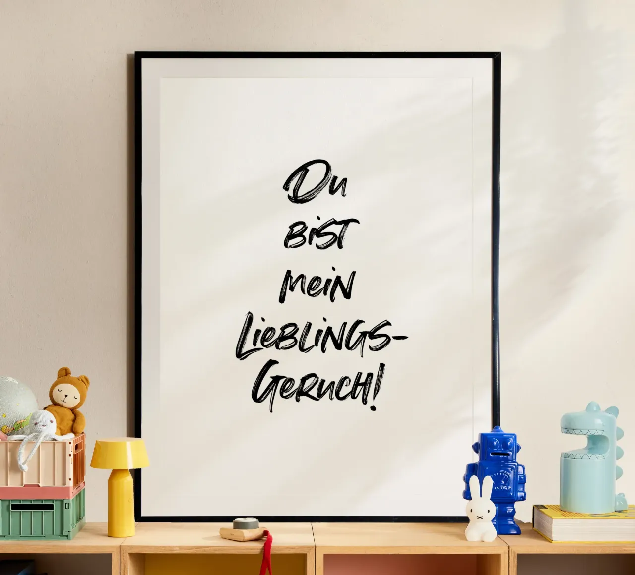 Du bist mein Lieblingsgeruch. | minimalistic design carta hahnemühle da just typo