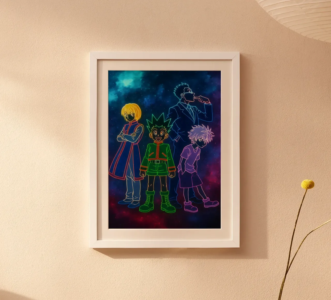 Soul Of hunter x hunter poster con telaio in legno da DGSoulheroes