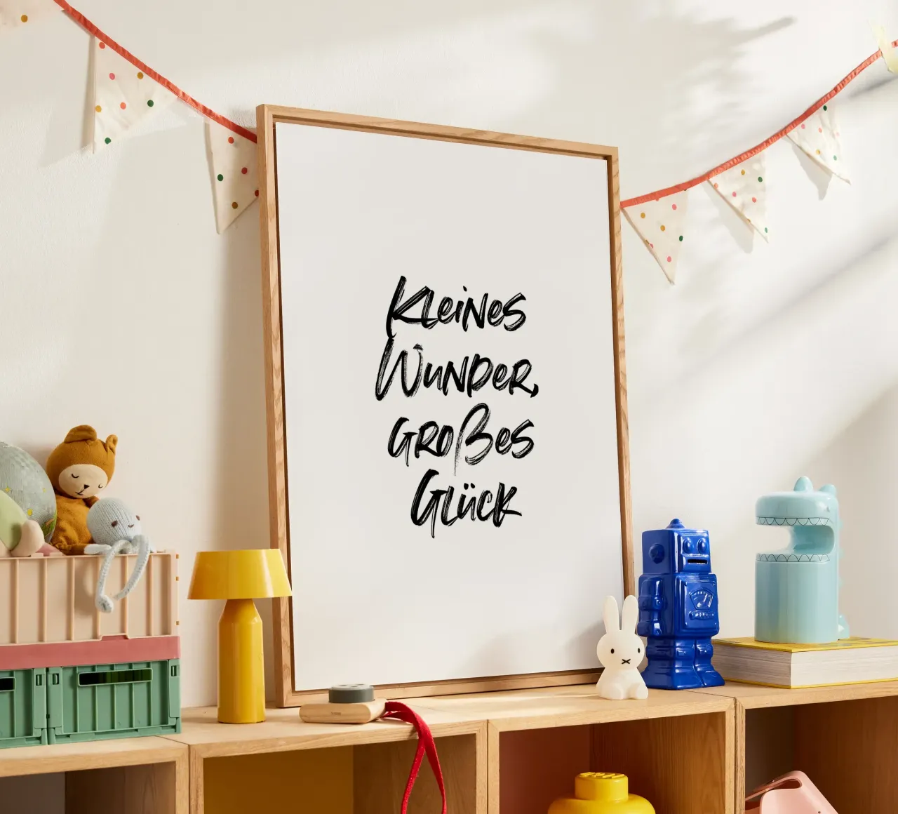 Kleines Wunder, großes Glück. | minimalistic design plexiglass da just typo