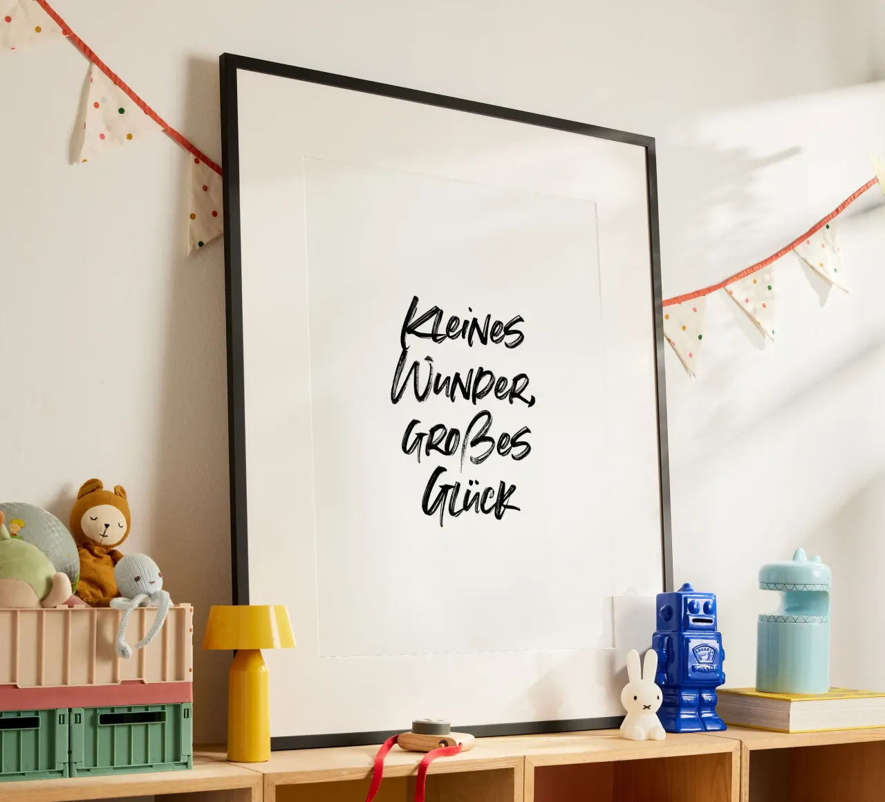 Kleines Wunder, großes Glück. | minimalistic design carta hahnemühle da just typo