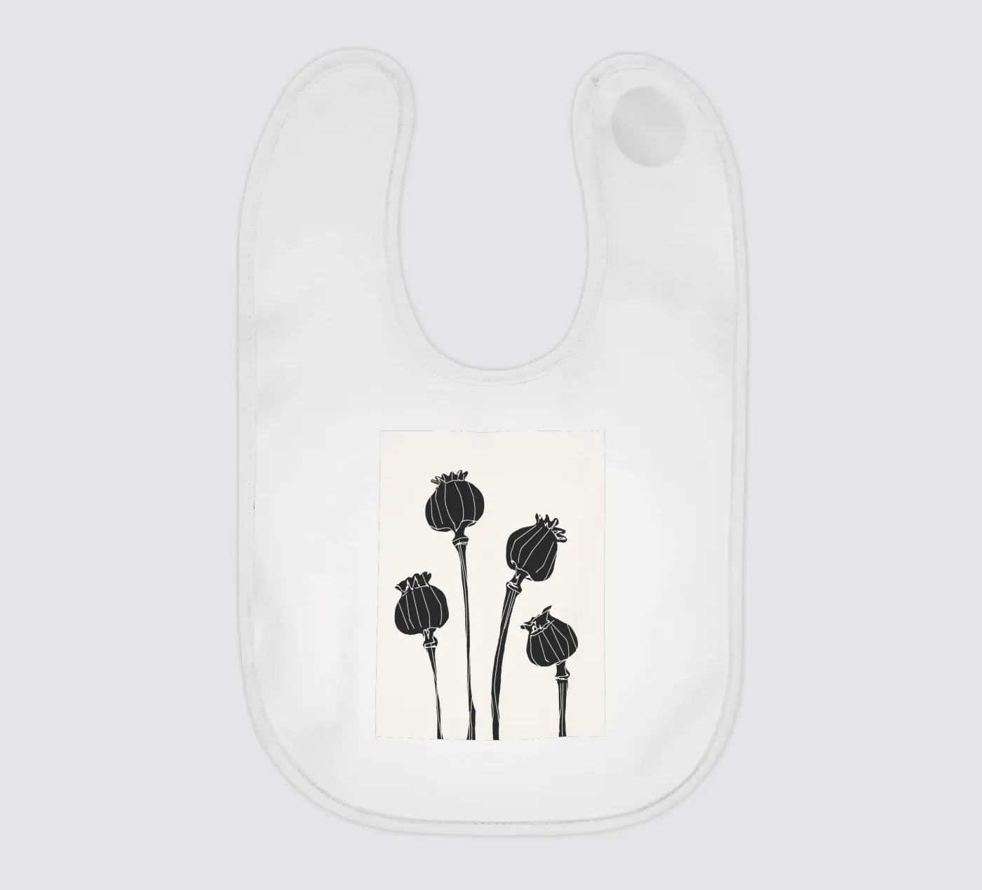 Quiet Stems baby bib by LeaDArt