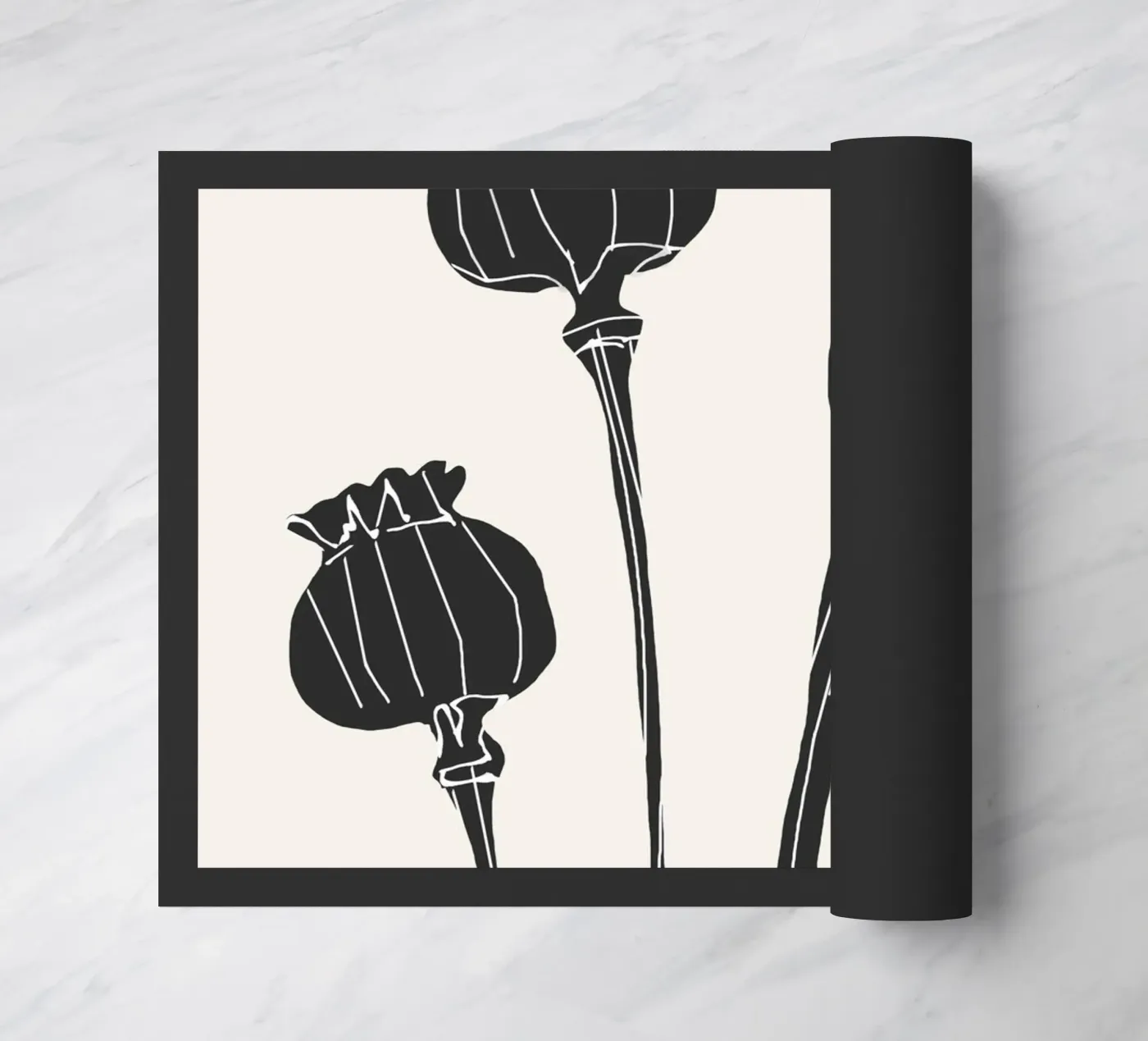 Quiet Stems doormat by LeaDArt