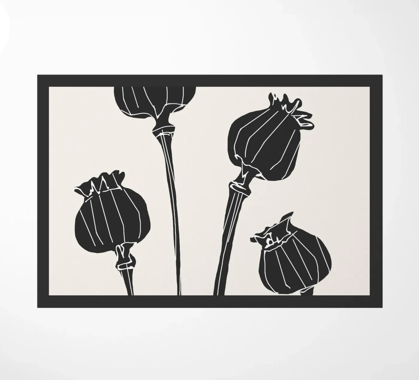 Quiet Stems doormat by LeaDArt