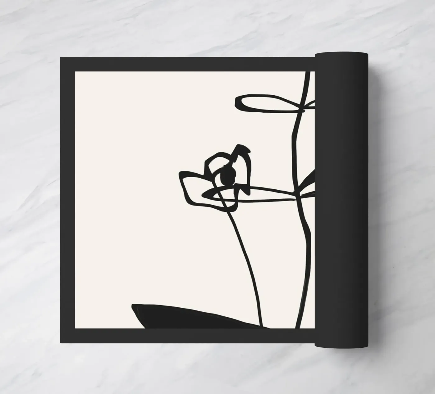 Line Bloom doormat by LeaDArt