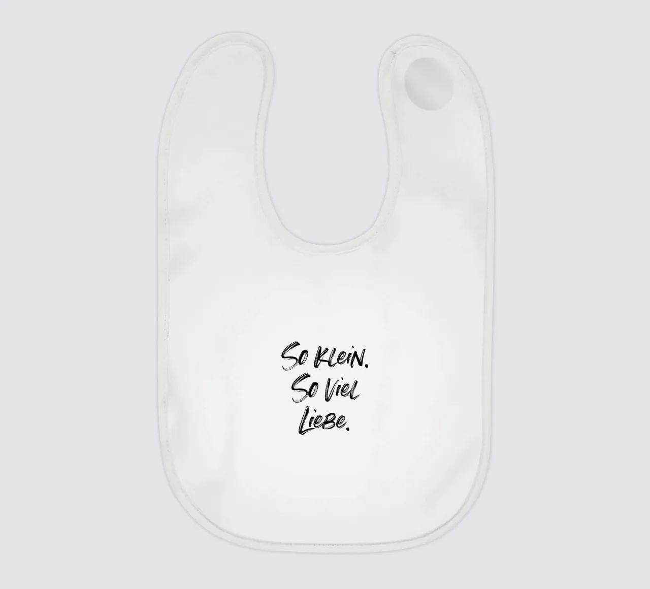 So klein. So viel Liebe. | minimalistic design bavaglino da just typo