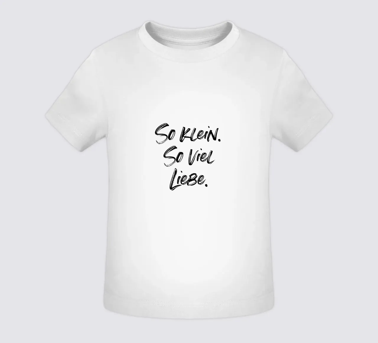 So klein. So viel Liebe. | minimalistic design maglietta neonato da just typo