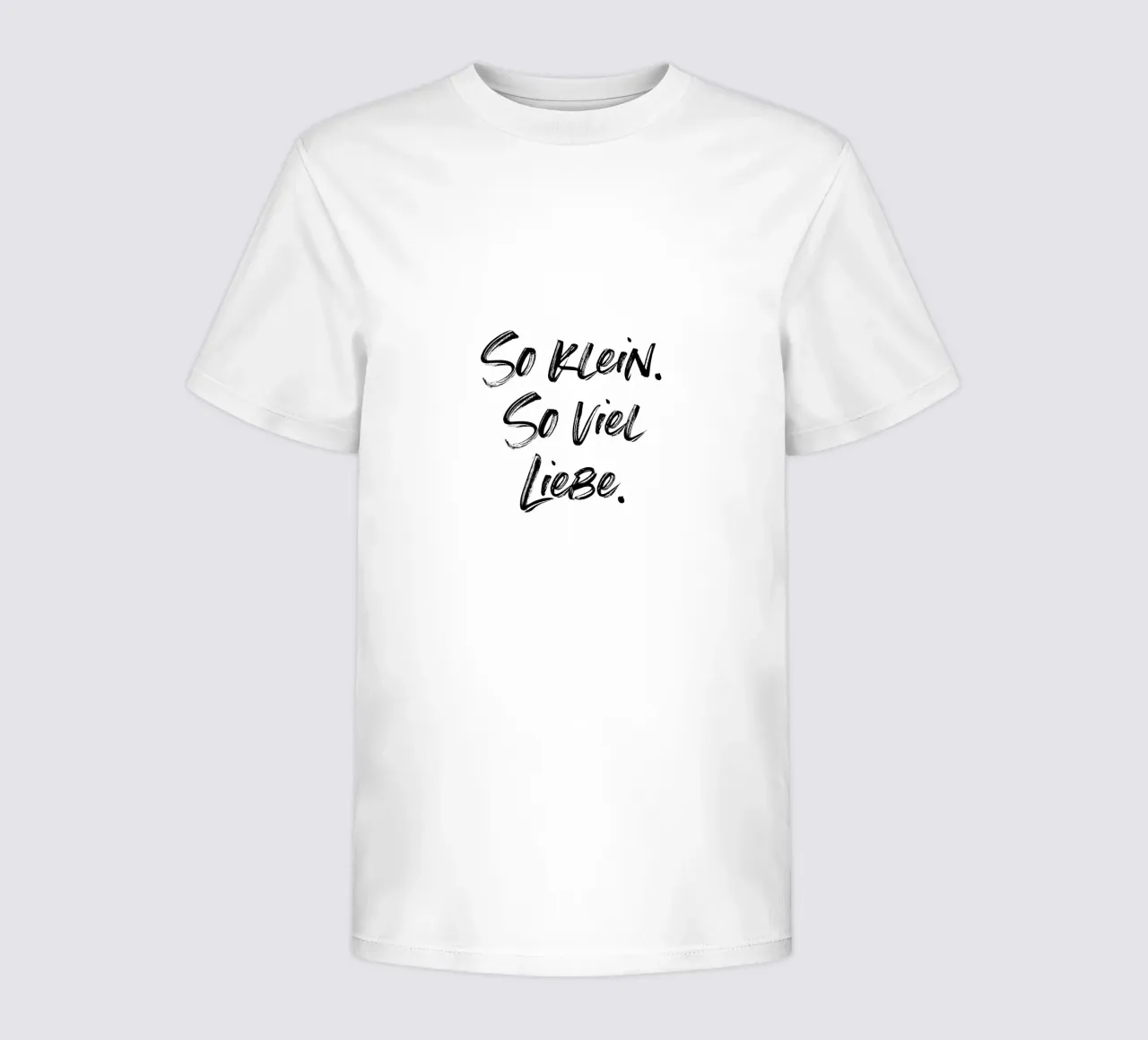 So klein. So viel Liebe. | minimalistic design t-shirt bambini da just typo