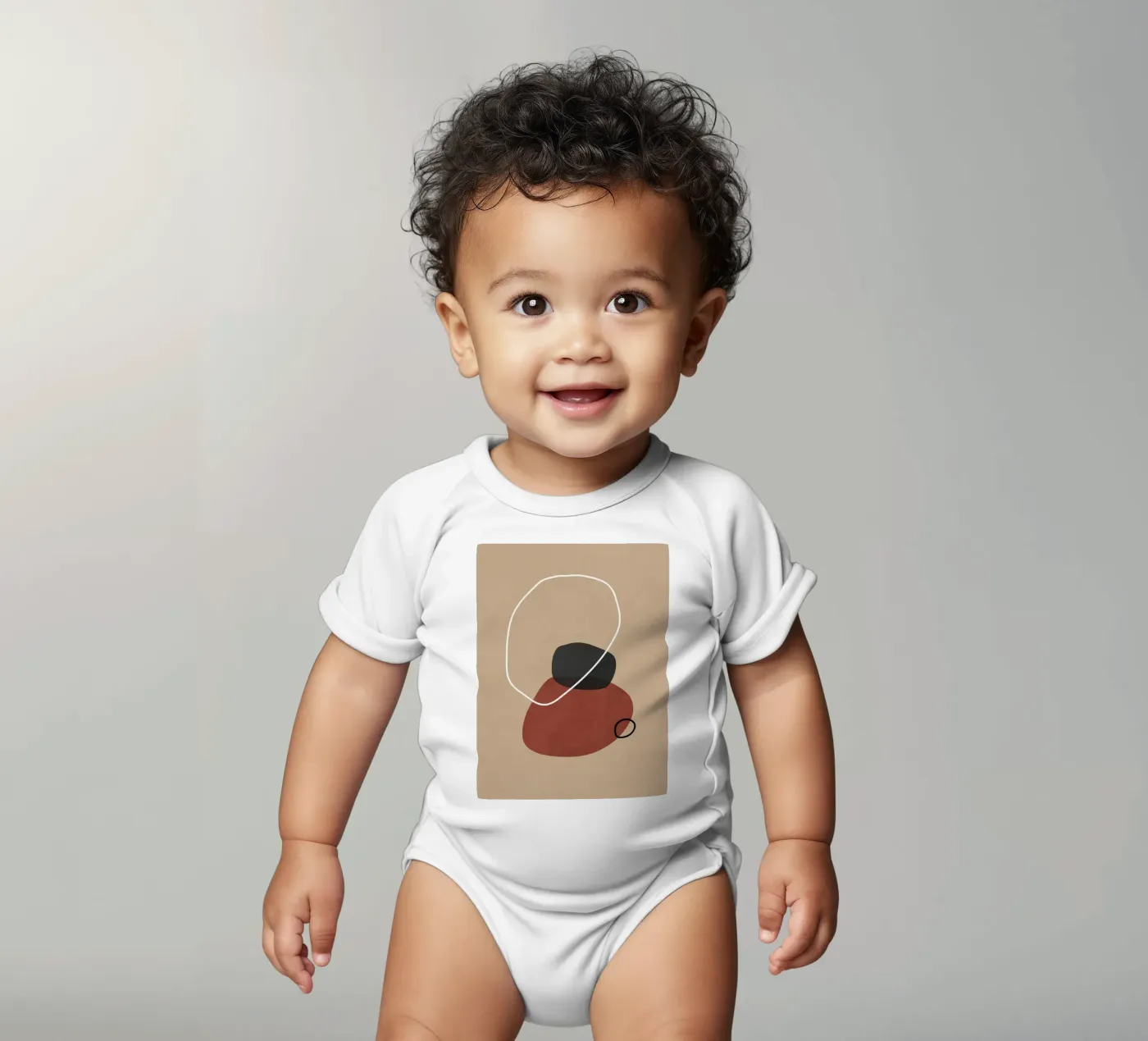 Balanced babyrompertje korte mouwen van LeaDArt