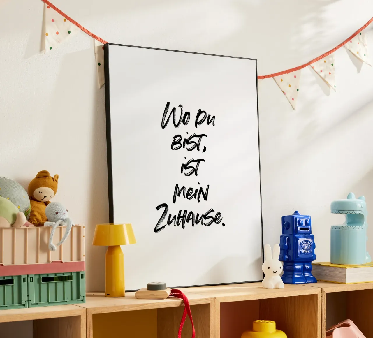 Wo du bist, ist mein Zuhause. | minimalistic design alluminio dibond da just typo
